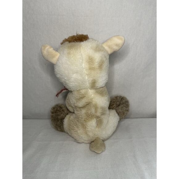 Fuzzy Lamb Llama Off White Stuffed Animal, Tan Plush 12” Tall - Picture 5 of 10
